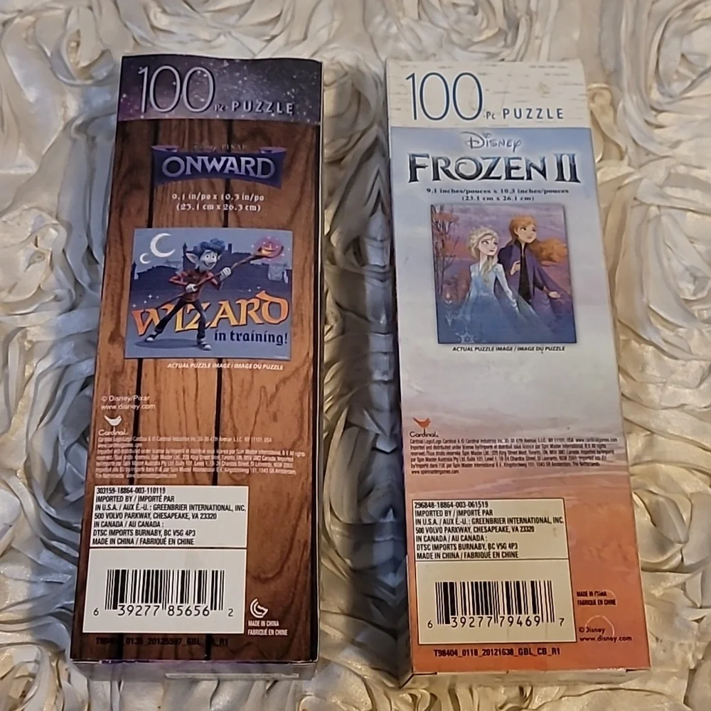 Puzzles / Playing Tile Set -  2 Boxes / 100pc Puzzle